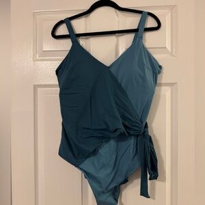 Knix Teal One Piece Swimsuit